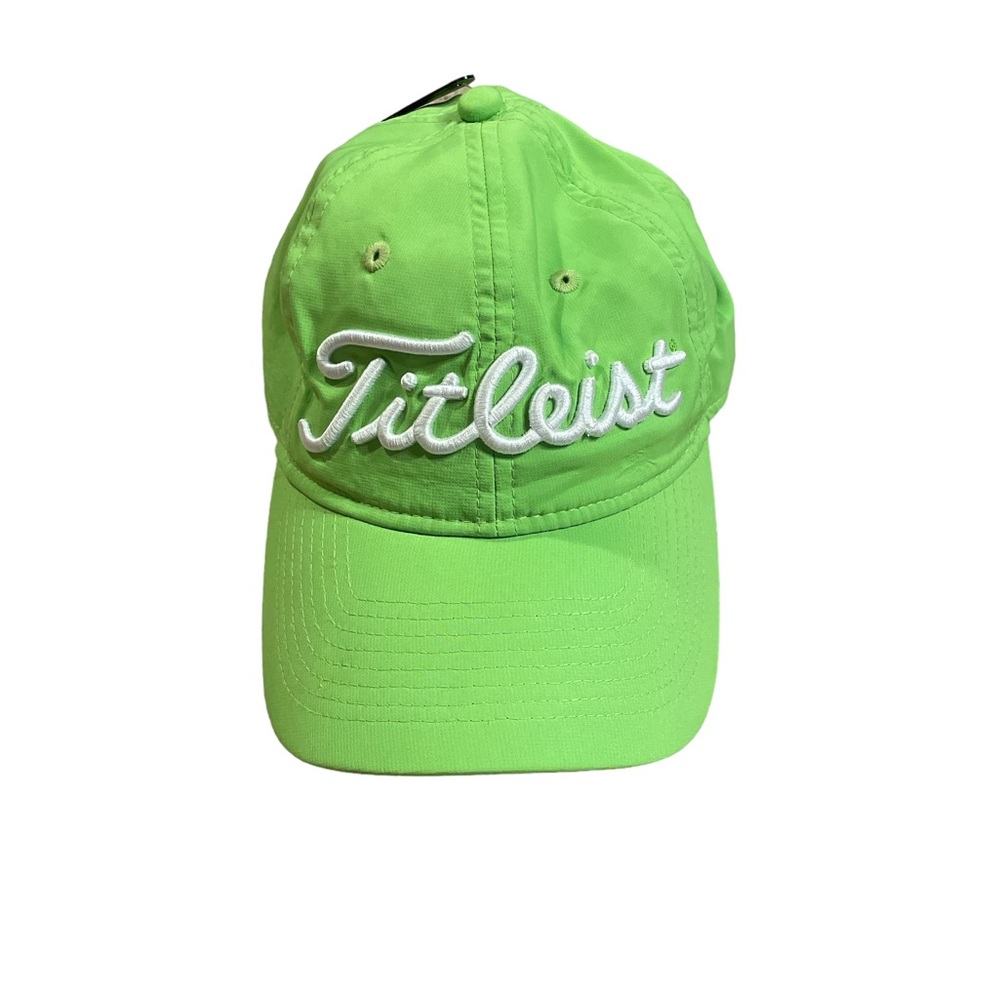 Titleist Golf Hat Adjustable Strap Lime Green